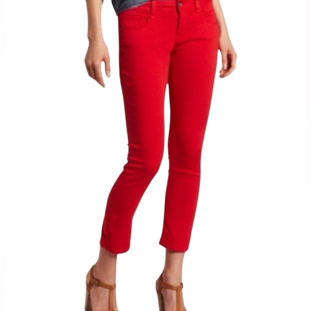 NWT MAVI SERENA ANKLE JEANS IN RED (POPPY) SIZE 25